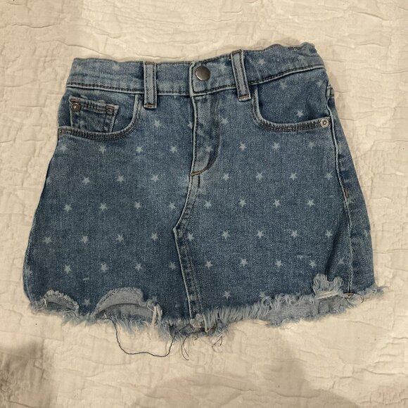 DL1961 Girl's Jenny Mini Jean Skirt Denim Twilight Star SIZE 4T Toddler kids - Picture 2 of 10